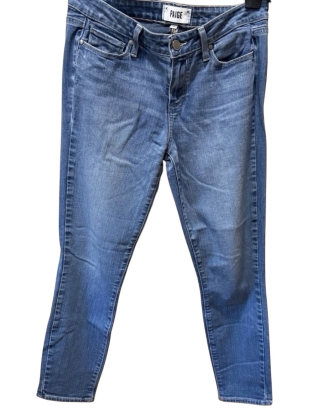 Paige Verdugo Jeans Cropped Skinny Medium Wash Denim Size 29